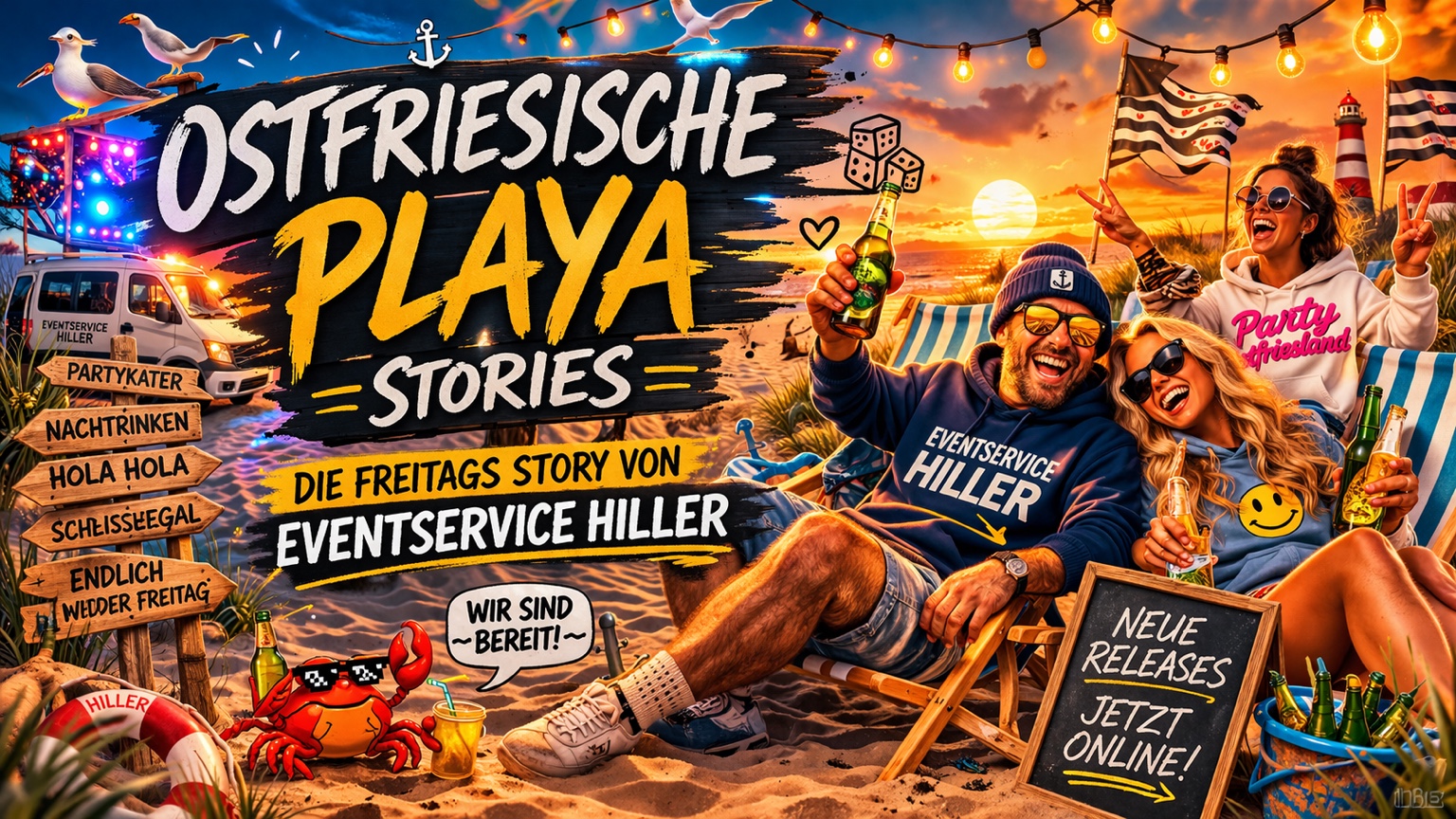 Ostfriesische Playa - die Freitags Story von Eventservice Hiller